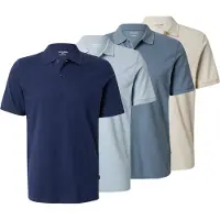 Jack & Jones Bluser & t-shirts 'JJKANE' beige / navy / opal / dueblå