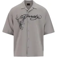 Ed Hardy Skjorte grå / sort
