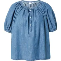 Gap Bluse 'POPOVER' blue denim