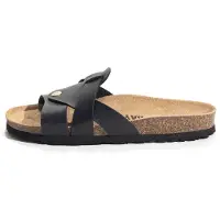 Bayton Pantoletter 'BASELITZ' beige / sort
