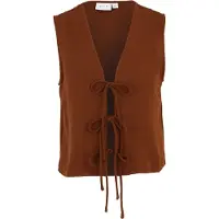 Vila Petite Vest 'VISKOV' mørkebrun