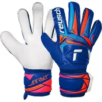 Reusch Målmandshandske Attrakt Solid - Blå/Hvid/Orange, størrelse 9