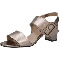 Caprice Heeled sandal, metallic, made of Leather with Block heel, Size 37.5