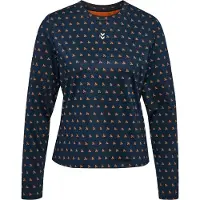 Hummel Funktionsbluse mørkeblå / lysebrun