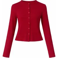 Brave Soul Cardigan kirsebærsrød