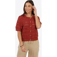 Brave Soul Cardigan brandrød