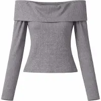 Brave Soul Shirts grå-meleret