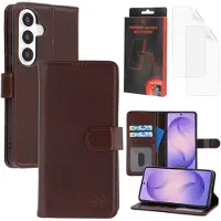 MyTPhone Samsung Galaxy S26+ CardMate MagSafe Læder Pung Cover med Kortholder, Stativ, 2x Skærmbeskyttelse - mørkebrun