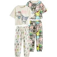 Next Nattøj 'Hello Kitty' elfenben / gul / grå / lyserød