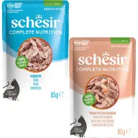 Schesir Vådfoder - Tun med Laks - 12 x 85 g