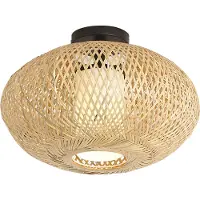 QAZQA Japandi loftslampe bambus 42 cm IP44 - Moana