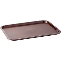 Aps fastfood-bakke (B)410 x (T)305 mm, brun i polypropylen, højde 20 mm - 1 stk (537)