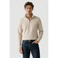 G-Star Half Zip Stand Up Collar Sweat - White - Men