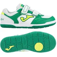Joma Top Flex velcro IN - Hvid/Grøn Børn - Indendørs (IC), størrelse 30