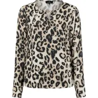 Monari Bluse sepia / sort / offwhite