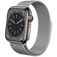 Crong Milano Steel - Rustfrit stålrem til Apple Watch 44/45/46/49 mm (Sølv)