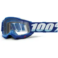 100% briller 100% ACCURI 2 BLUE (klar linse Anti-Fog, LT 88%-92%) (NY)