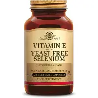 Solgar , Vitamin Tørt E med Jæstfri Selen, 100 Vegetablkapsler