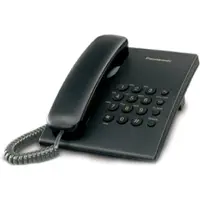 Panasonic KX-TS500, Analog telefon, Forbundet håndsæt, Sort