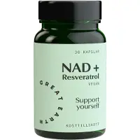 Great Earth NAD+ Resveratrol 30 kapsler