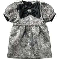 Sofie Schnoor Kjole - Silver/Sløjfer - - 8 år (128) - Kjole