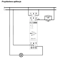 F+F F&F impulsrelæ 230V 16A på DIN-skinne TH35 - BIS-413