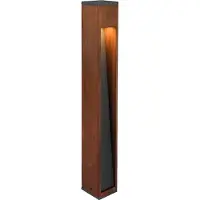 TRIO stående udendørs have-lampe CANNING 409660130 - træhus - udendørs søjlearmatur IP44 (drevne)