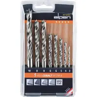 Alpen 0063300008100 Træ-spiralbor 8 dele 3 mm, 4 mm, 5 mm, 6 mm, 6 mm, 8 mm, 8 mm, 10 mm 1 stk