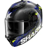 Shark Spartan GT Pro Speed-VIB Integralhjelm Karbon/Blå M sort