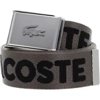 Lacoste Bælte - Jaquard Webbing - Morel Noir - - 100 cm - Bælte