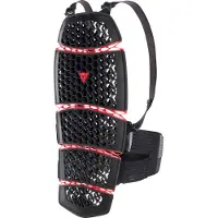 Dainese Pro-Armor 2.0 Back Lang Rygbeskytter Sort/Rød XS/M