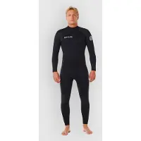 Rip Curl Trad 4/3 Mm Langærmet Neopren-dragt Med Lynlås På Ryggen