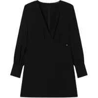 Armani Exchange A|X Armani Exchangetil kvinder. XW002205AF16125UC001 Kjole Regular V sort (XXS), Casual, Polyester, Lange ærmer