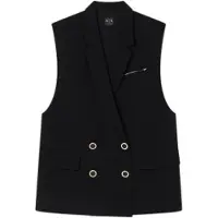 Armani Exchange A|X Armani Exchangetil kvinder. XW001823AF16125UC001 Vesten Vesten sort (XXL), Casual, Klassisk, Polyester, Uden ærmer/stropper