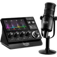 Hercules Stream Essentials Kit, Bordmikrofon, Envejs/kardioid, 50 - 18000 Hz, -56 dB, 350 ohm (O), 79 x 207 x 53 mm