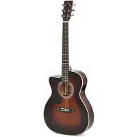 Sigma OMTC-1EL-SB Electro Acoustic Left Handed Sunburst