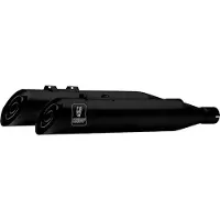 MIVV 2 Slip-on Hr-1 Black Harley Davidson Road Glide/king/street 2017-26 Homologeret Fuldlinjesystem