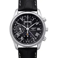 Longines Herreur L2.673.4.51.7 Master Sort/Læder Ø40 mm