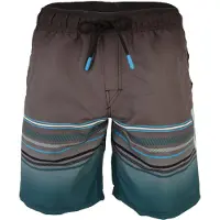 Brunotti Badeshorts 'Cester-Long' blå / grå / sort / hvid