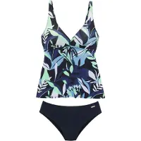 Sunseeker Tankini marin / lyseblå / mørkeblå / lysegrøn