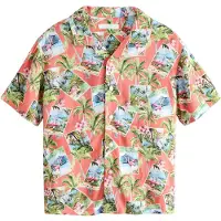 Next Skjorte lyseblå / grøn / hindbær / lys pink