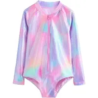 Next Badedragt aqua / gul / lavendel / lys pink