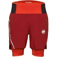 Mammut - Trail running tøj - Aenergy TR 2 in 1 Shorts Men Dark Red Black til Unisex - Størrelse XS - Rød