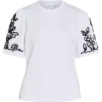 Vila Sweatshirt 'VIMia' sort / hvid