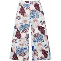 Gisela Flowing Sea-inspired Print Bukser