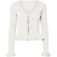 Pieces Cardigan 'PCRagnhild' hvid