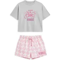 Gisela Pyjamas grå / lys pink