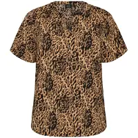 Zizzi Bluse 'Caanni' brun / sort