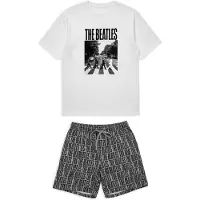 Gisela Pyjamas kort sort / hvid