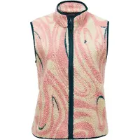 Peak Performance - Mærker - W Graphic Pile Vest Topo Swirl til UnisexUld - Størrelse M - Lyserød